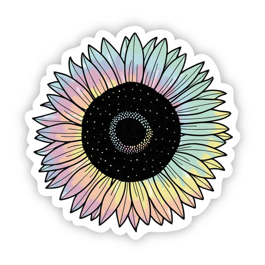 Sunflower Tie Dye Sticker