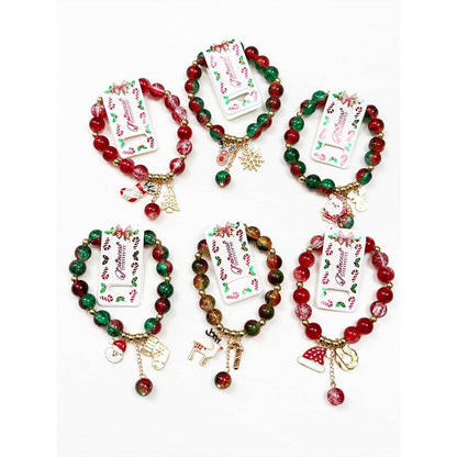 Stretch Christmas Charm Bracelet