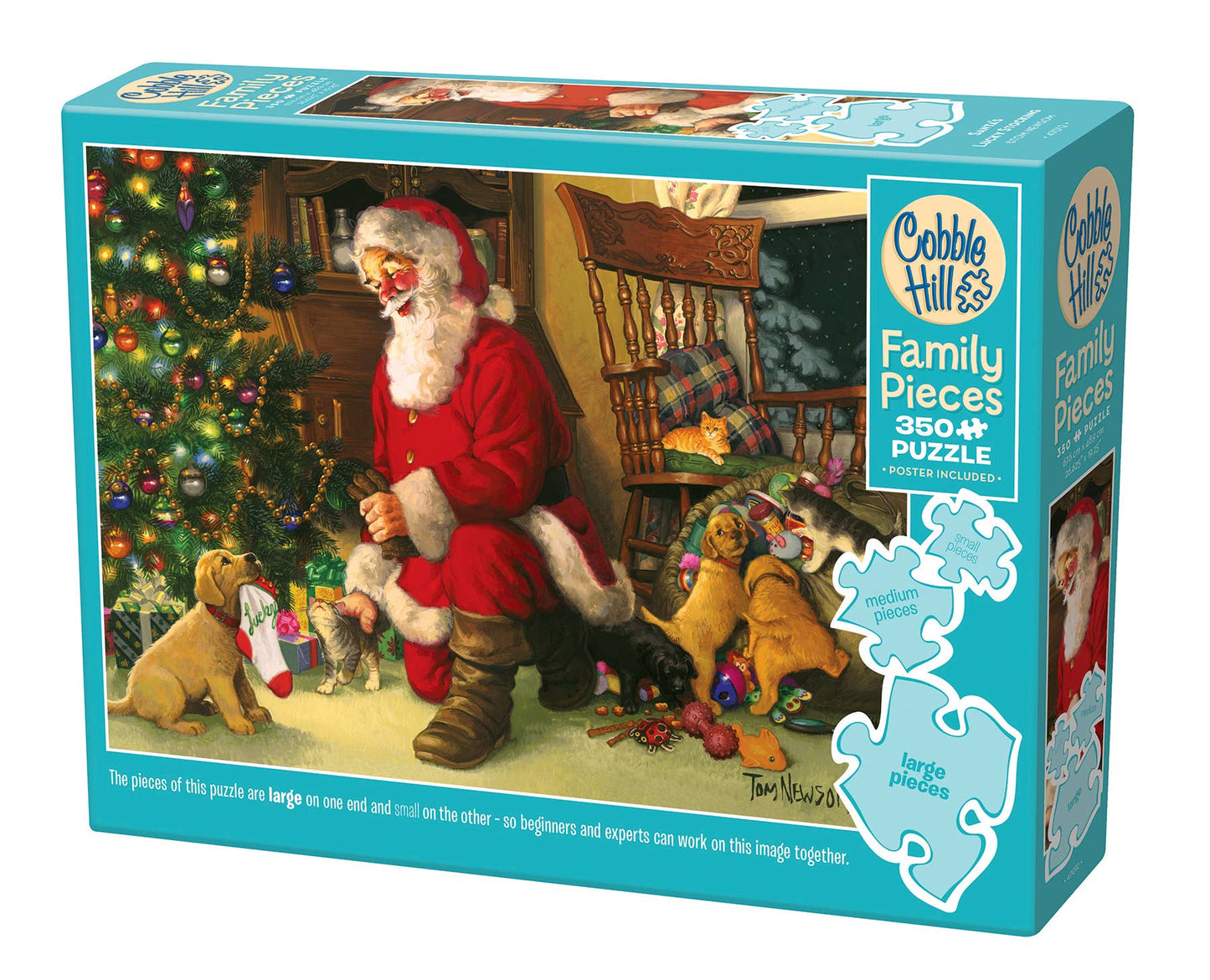 Santa's Lucky Stocking (Family) 350pc puzzle