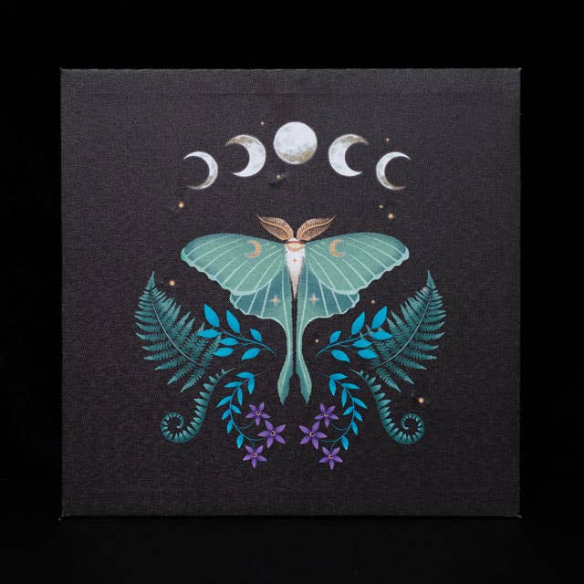 Luna Moth Light Up Canvas Art