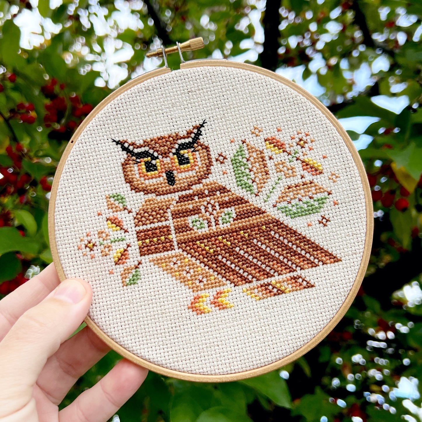 Cross Stitch Pattern: Autumn Owl