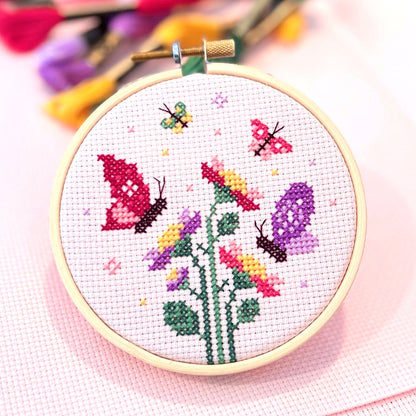 Cross Stitch Pattern: Butterfly Garden