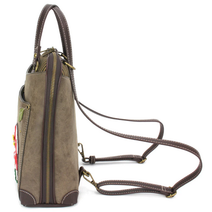 Chala Convertible Backpack Purse - Mushrooms