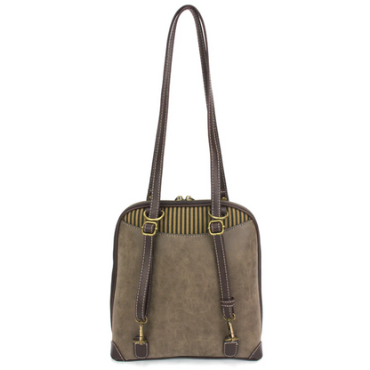 Chala Convertible Backpack Purse - Mushrooms