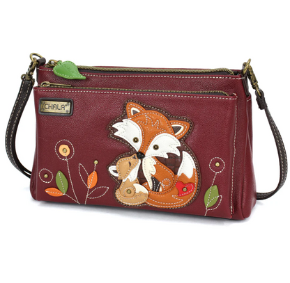Chala Deluxe Crossbody - Fox Family