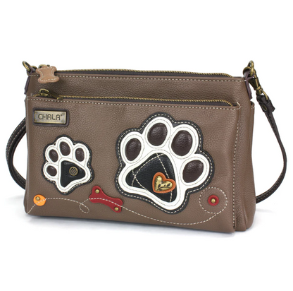 Chala Deluxe Crossbody - Pawprints