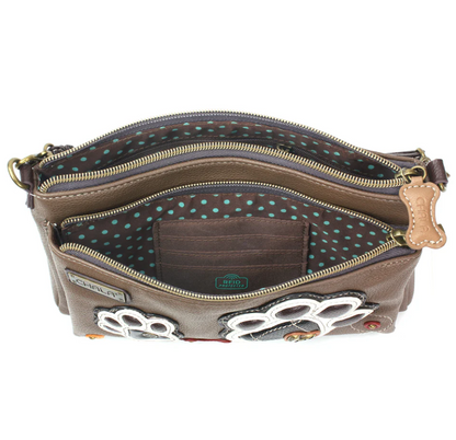 Chala Deluxe Crossbody - Pawprints