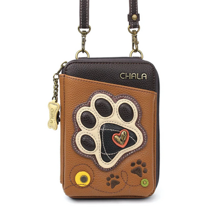 Chala Wallet Crossbody - Ivory Pawprint