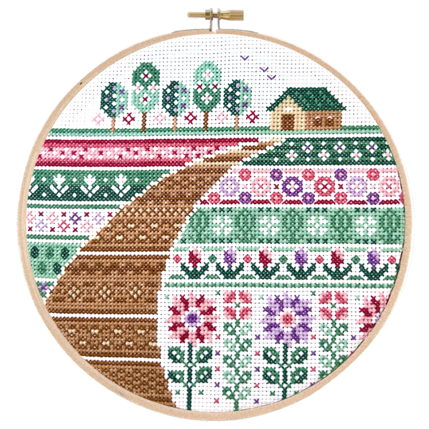 Cross Stitch Pattern: Flower Farm