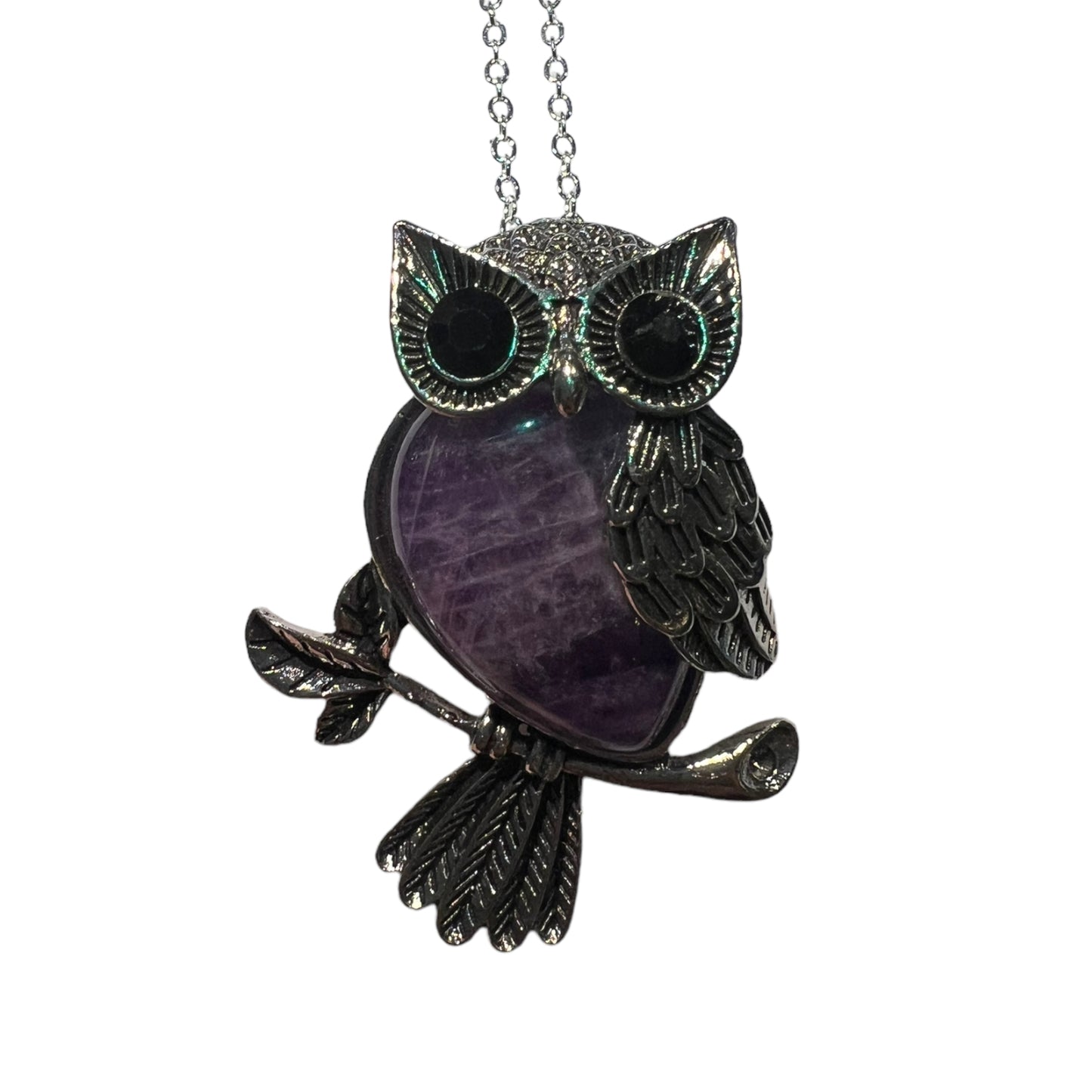 Owl Gemstone Pendant