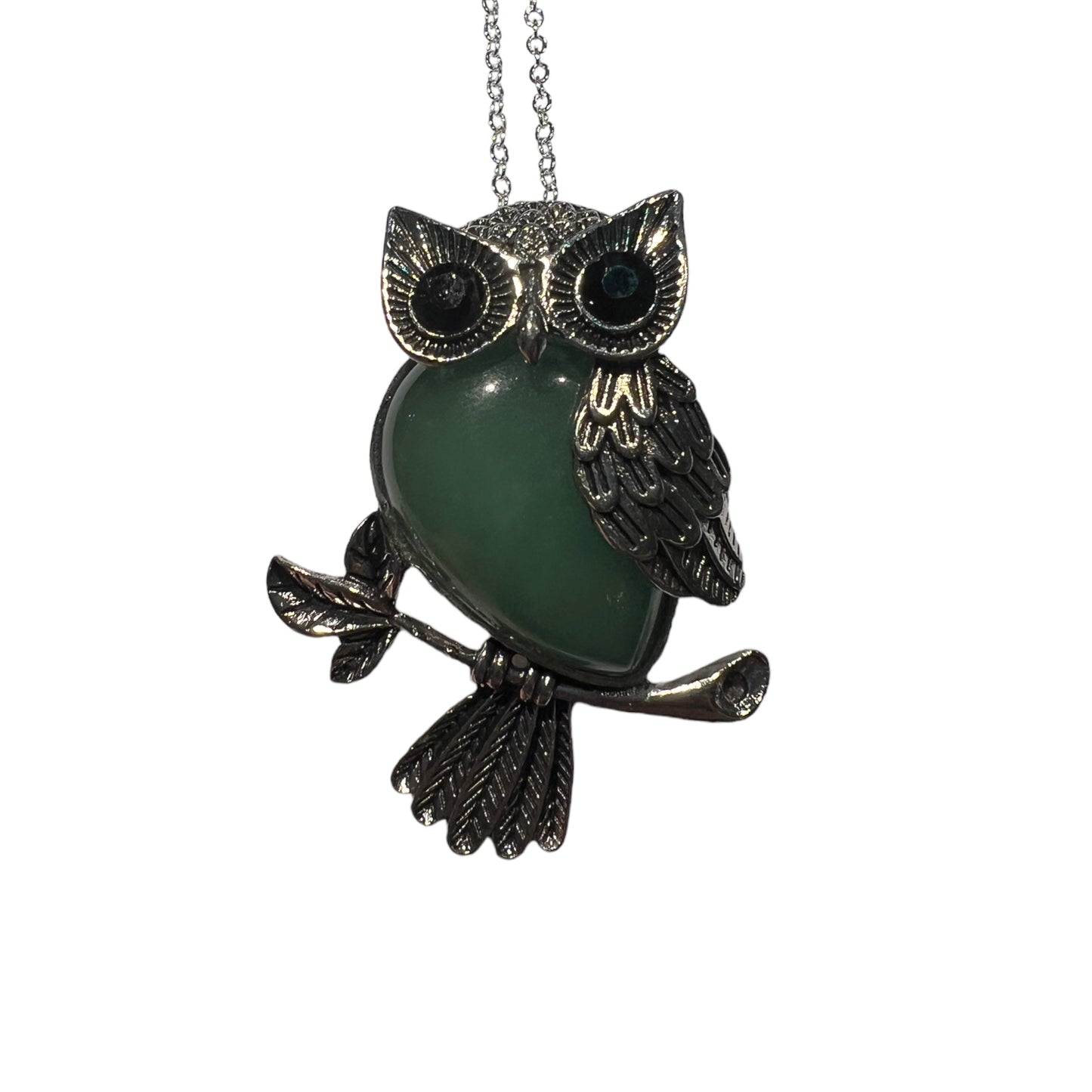 Owl Gemstone Pendant