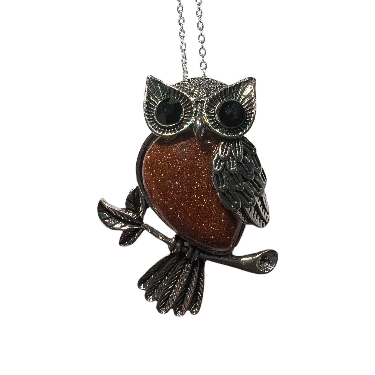 Owl Gemstone Pendant