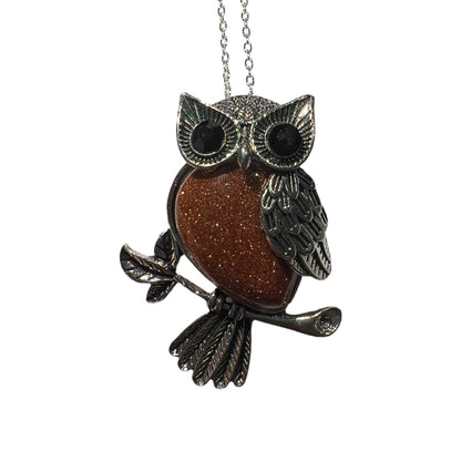 Owl Gemstone Pendant