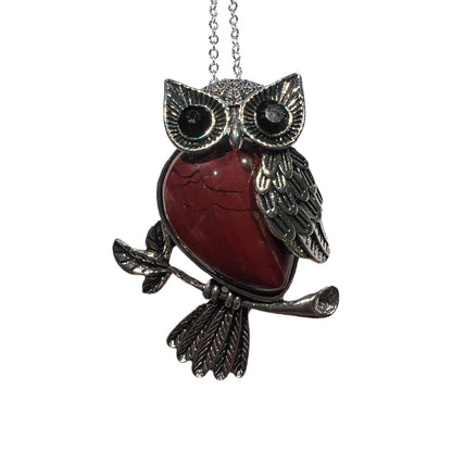 Owl Gemstone Pendant