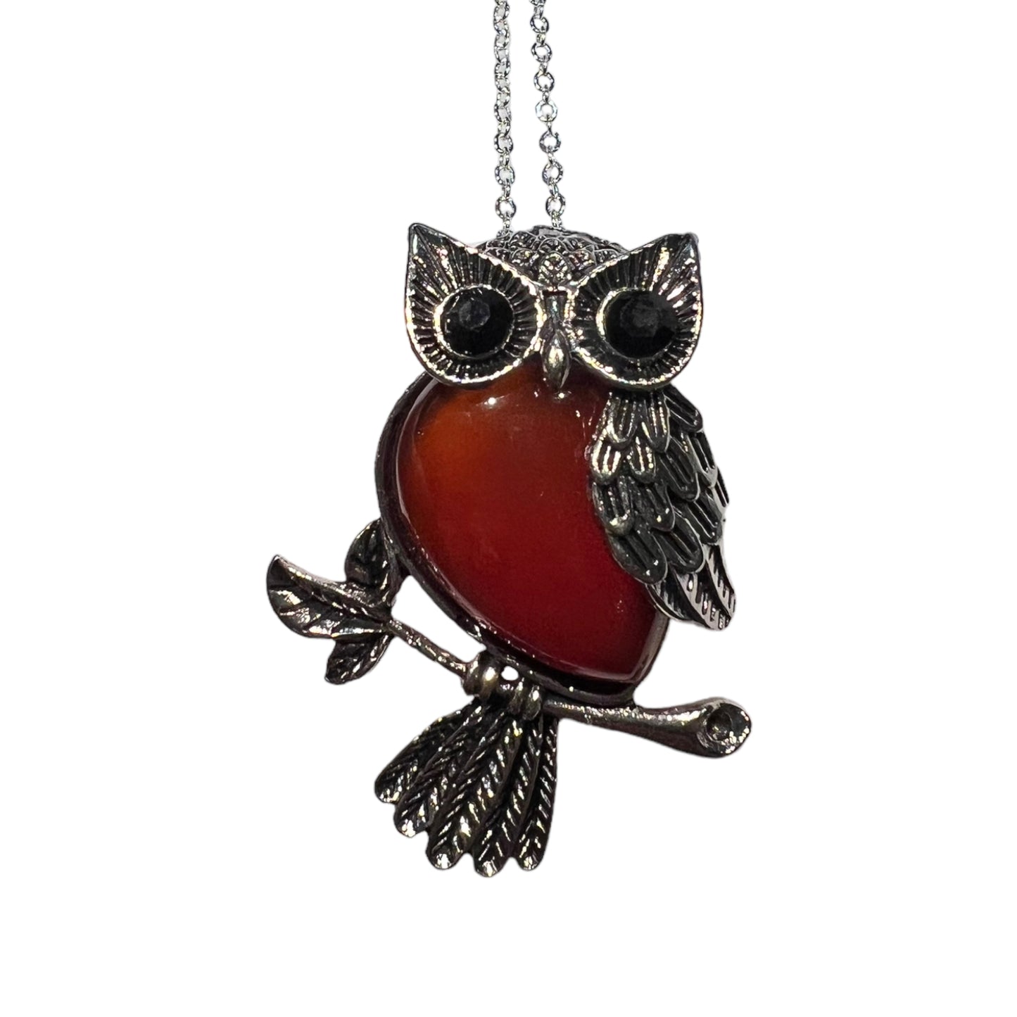 Owl Gemstone Pendant