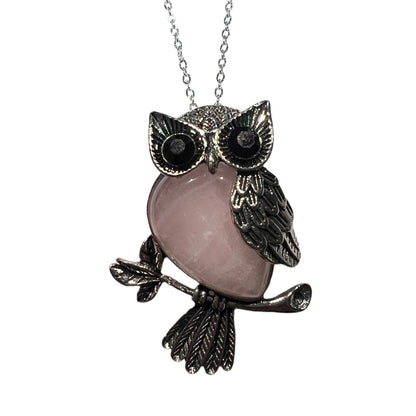 Owl Gemstone Pendant