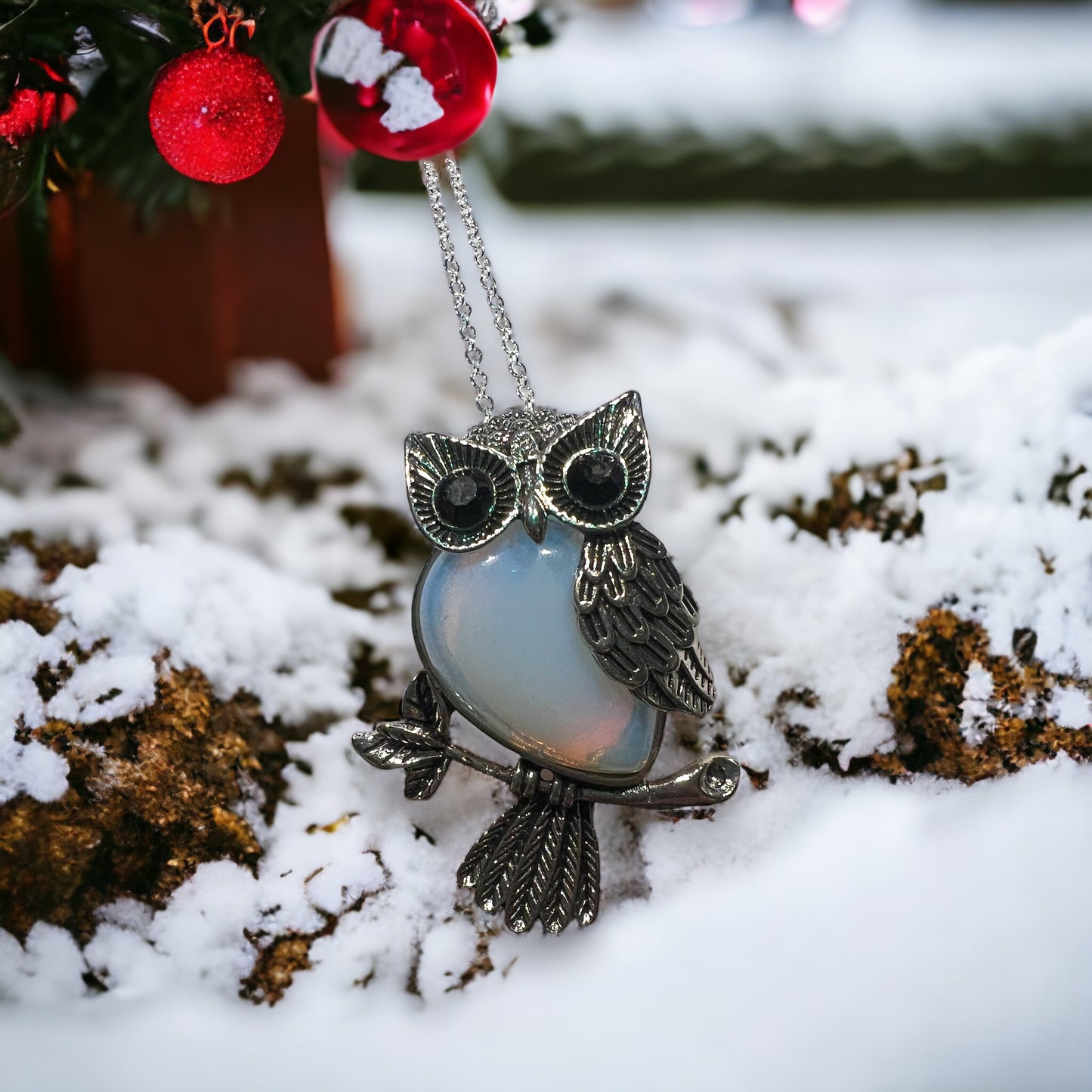 Owl Gemstone Pendant