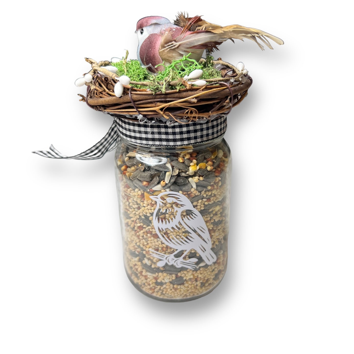 Bird Food Mason Jars (with seed)