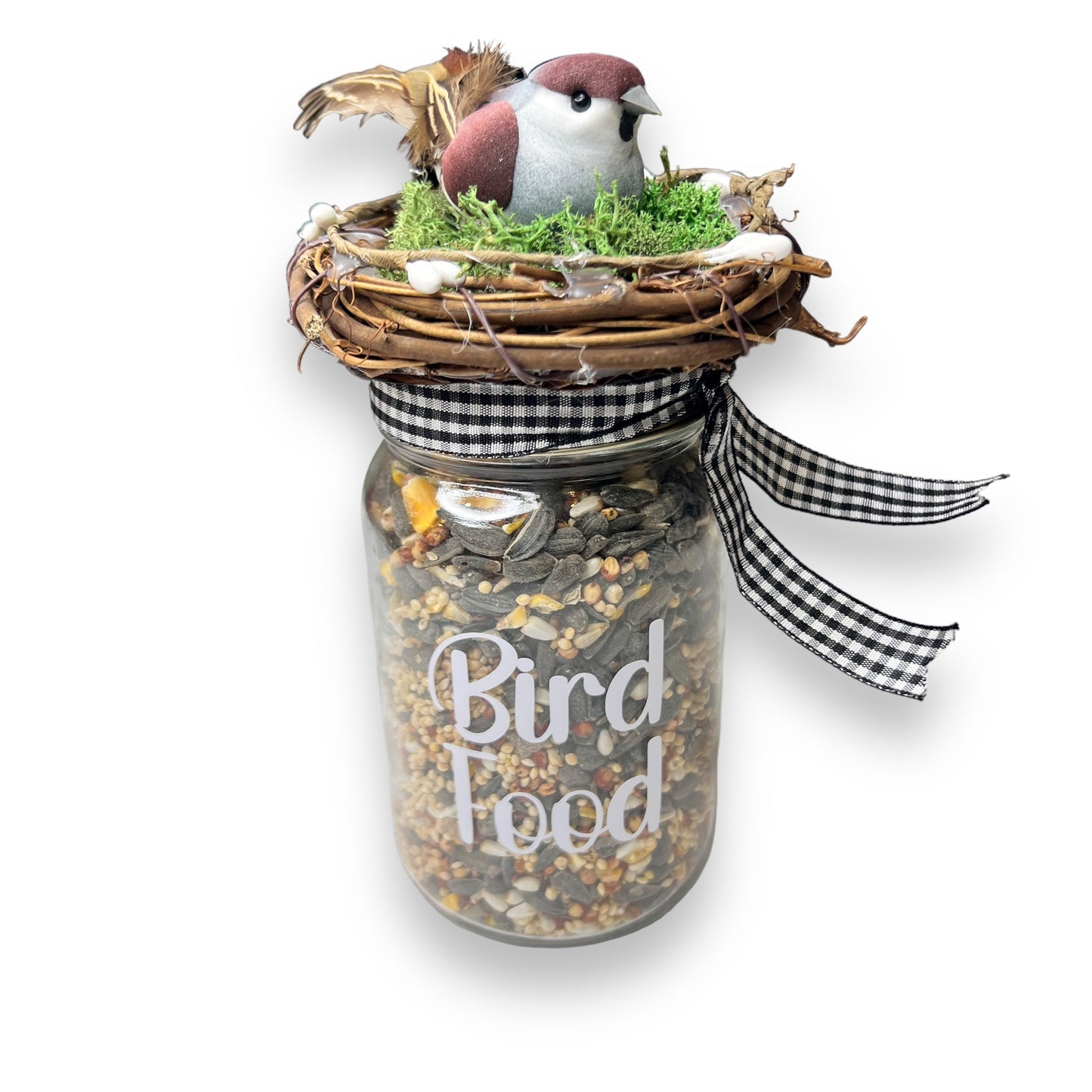 Bird Food Mason Jars (with seed)