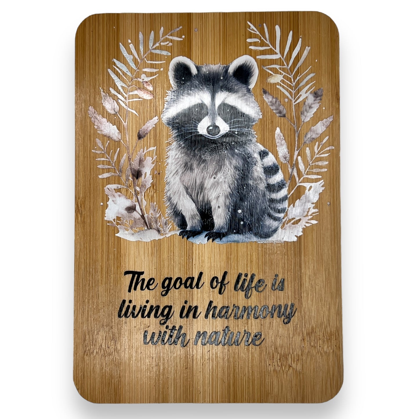 Bamboo Raccoon Sign