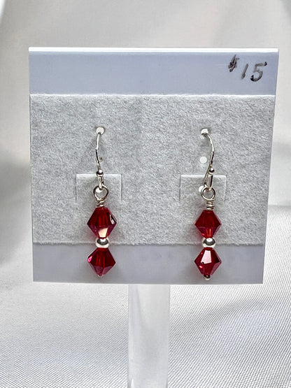 Red Glass Heart Necklace