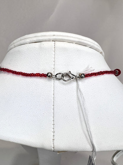 Red Glass Heart Necklace