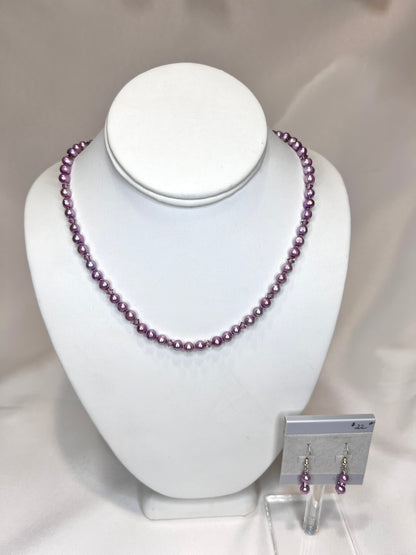 Lavender Elegance - Freshwater Pearls