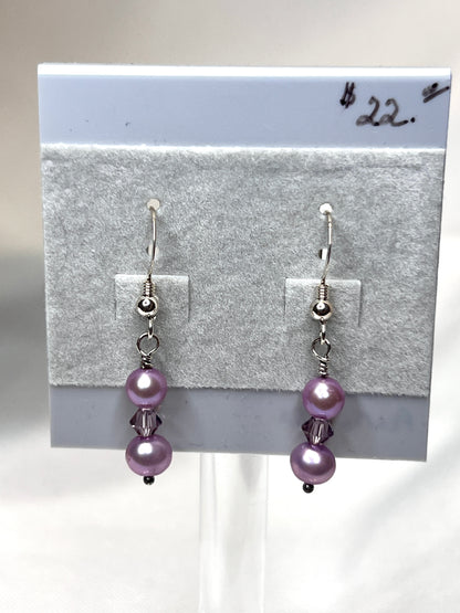 Lavender Elegance - Freshwater Pearls