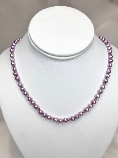 Lavender Elegance - Freshwater Pearls
