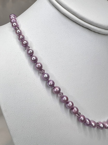 Lavender Elegance - Freshwater Pearls