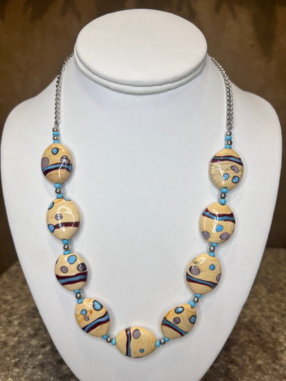 Abstract Ceramic Necklace