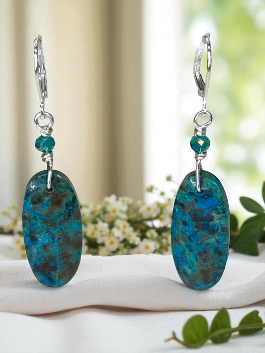 Azurite Drop Earrings