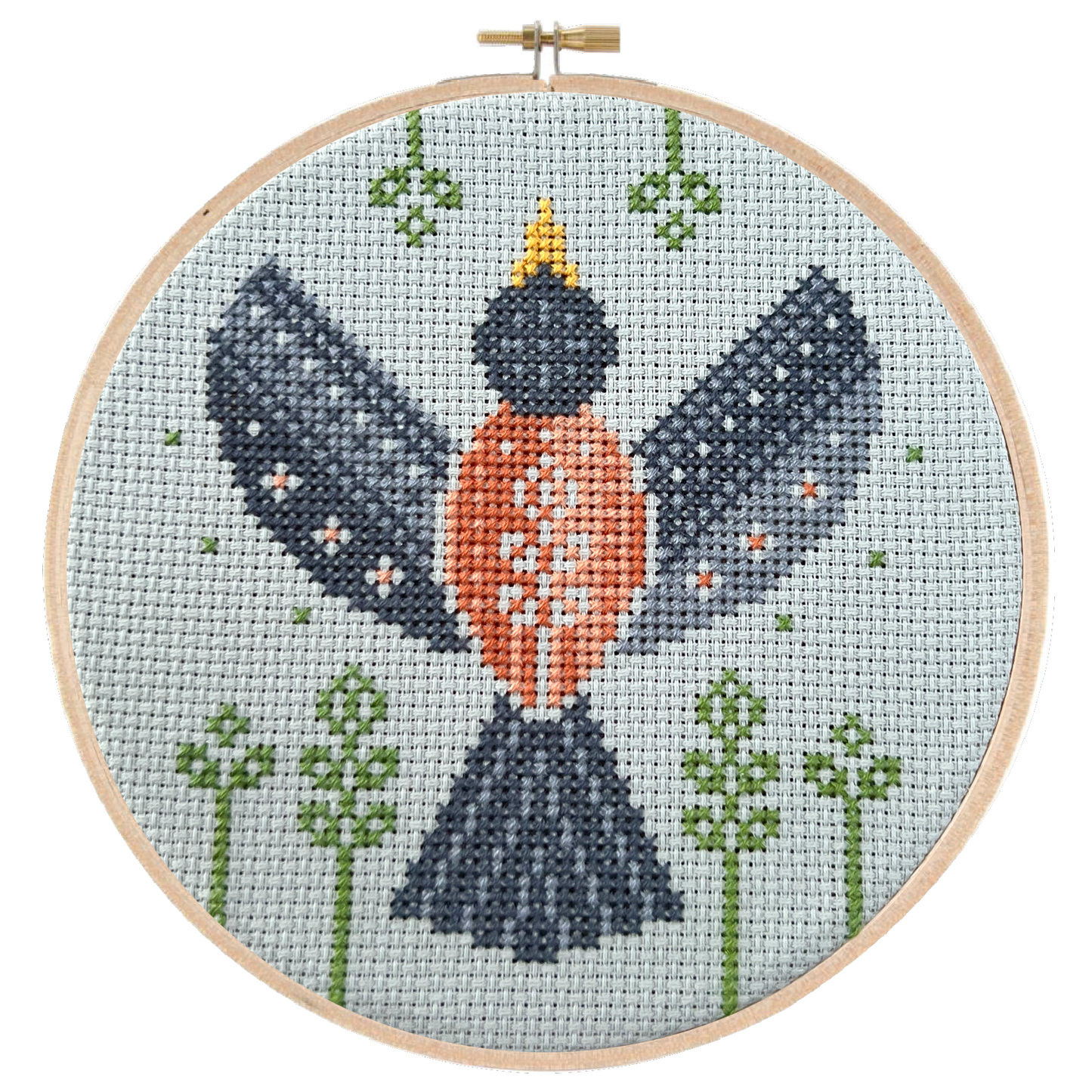 Cross Stitch Pattern: Spring Robin