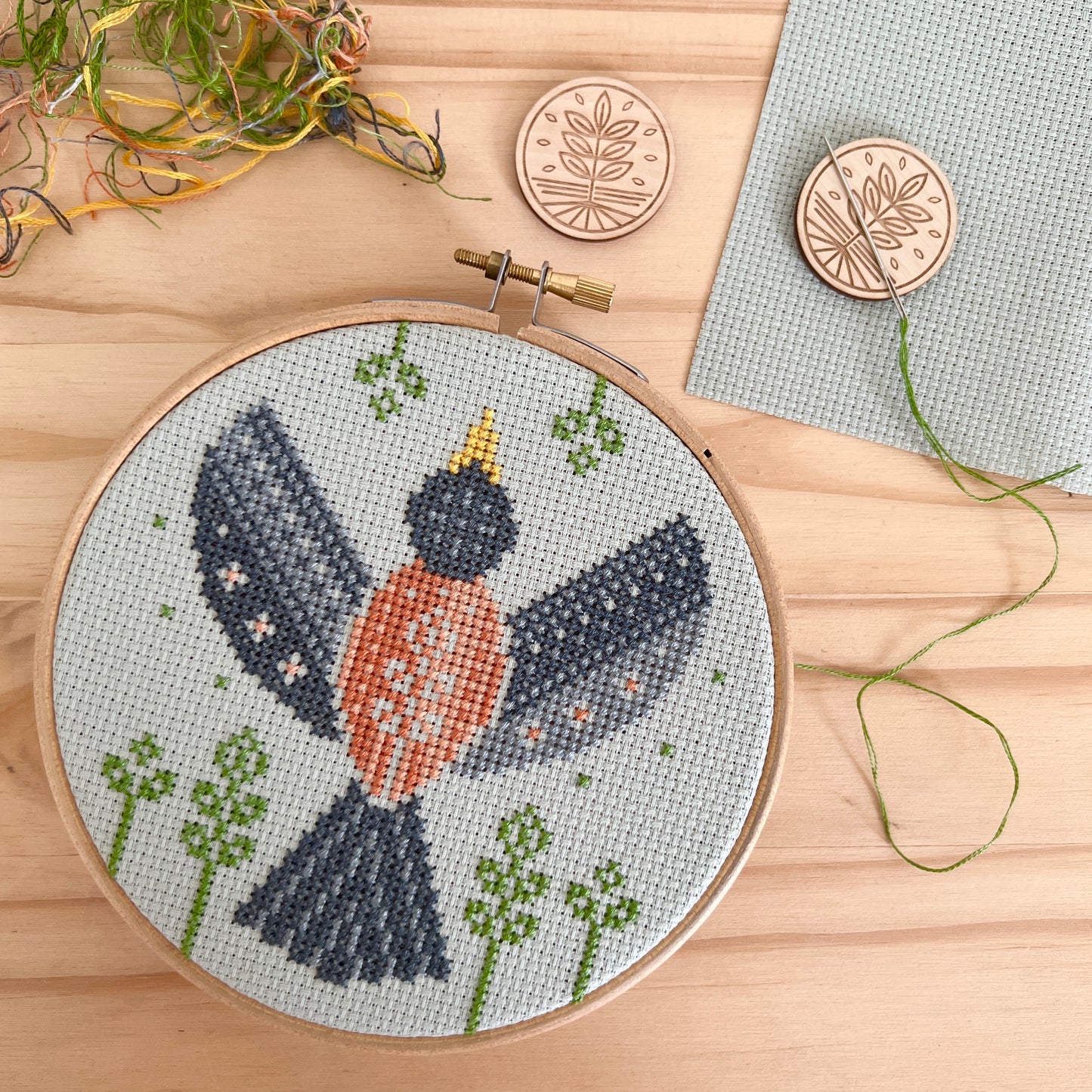 Cross Stitch Pattern: Spring Robin