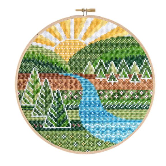 Cross Stitch Pattern: Winding River