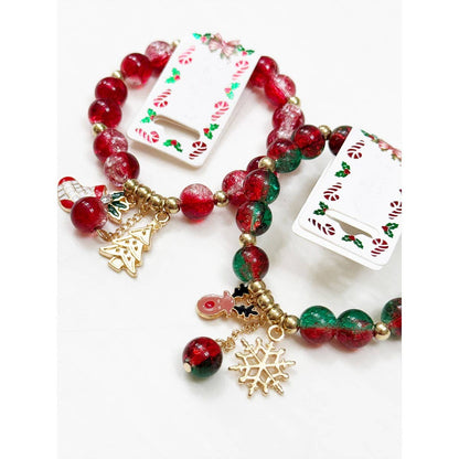 Stretch Christmas Charm Bracelet