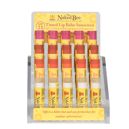 Tinted Lip Balm with SPF | The Naked Bee