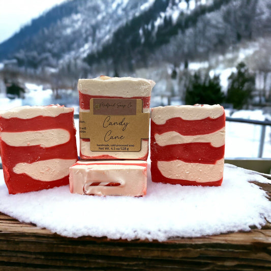 Candy Cane | Handmade Bar Soap