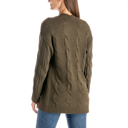 Olive Knit Cardigan