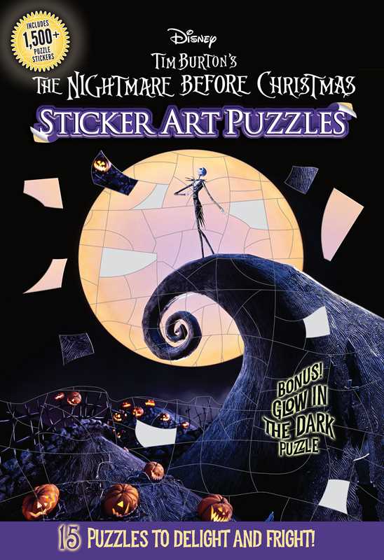 Disney Tim Burton's The Nightmare Before Christmas Sticker Art Puzzles by Arie Kaplan