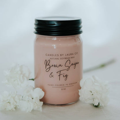 Brown Sugar and Fig Soy Jar Candle