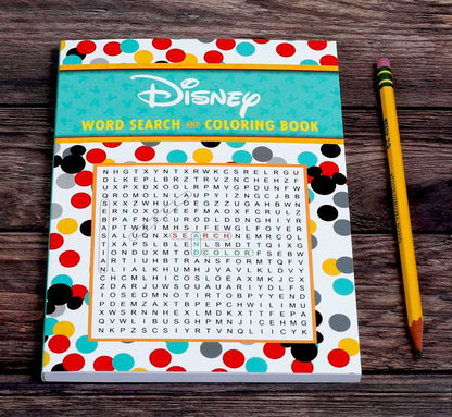 Disney Word Search and Coloring Book