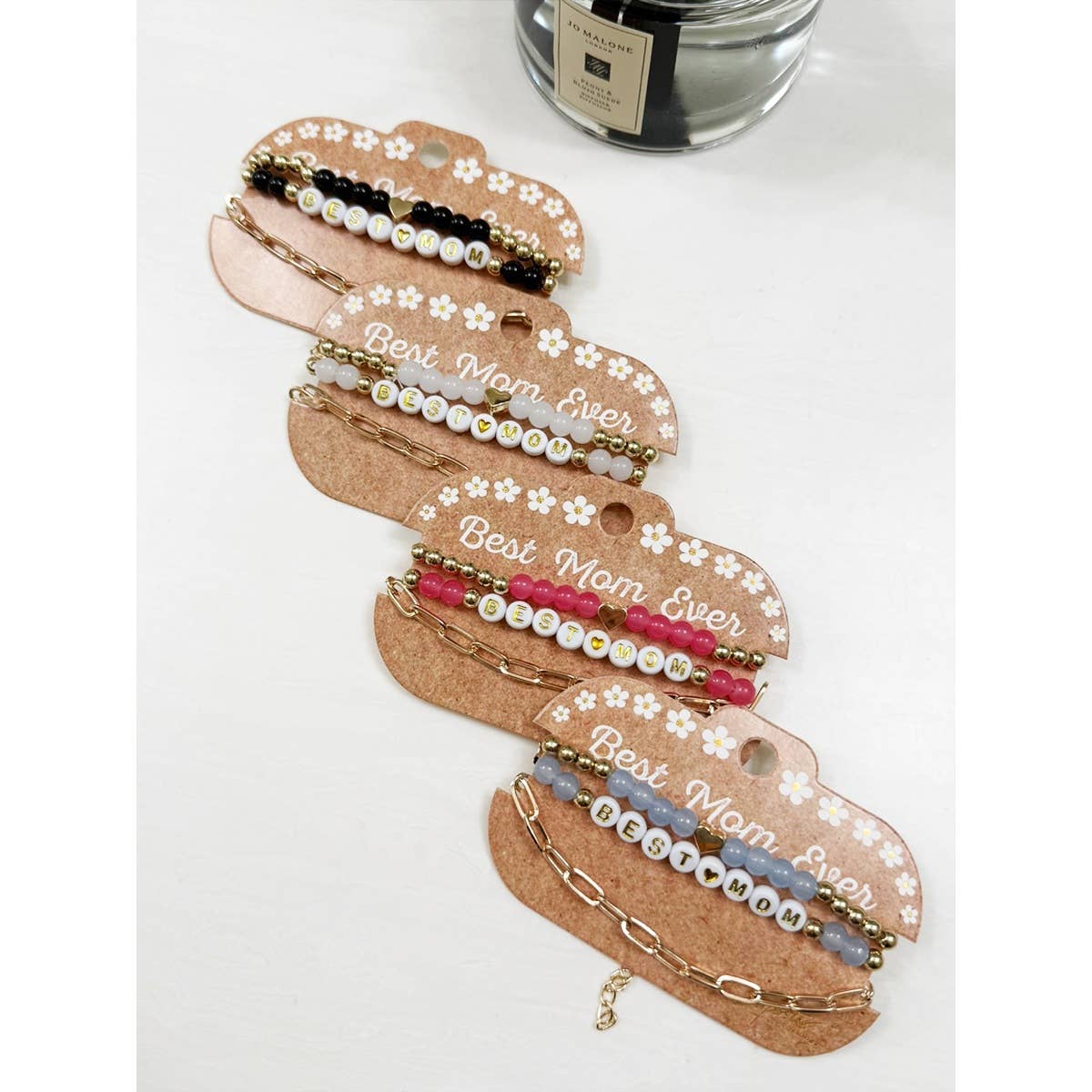 Best Mom Bracelet Set in four colors