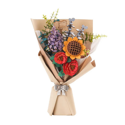 3D Wooden Flower Puzzle Bouquet