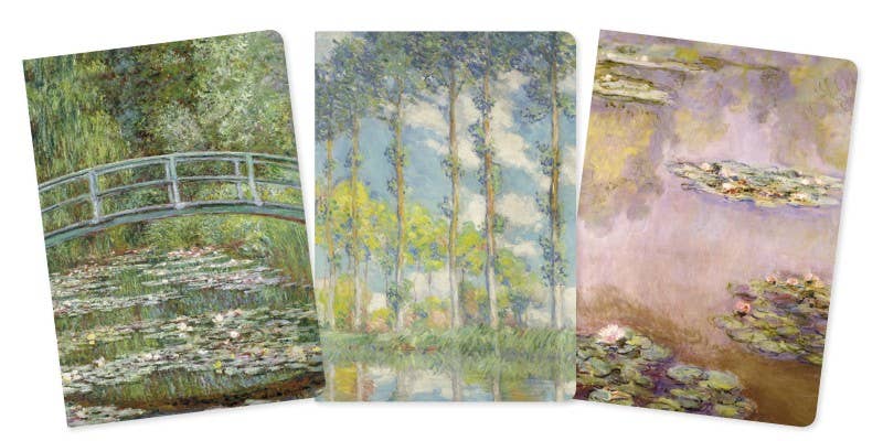 Set of 3 Notebooks: Claude Monet