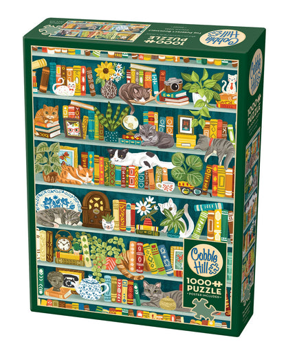 The Purrfect Bookshelf 1000pc puzzle