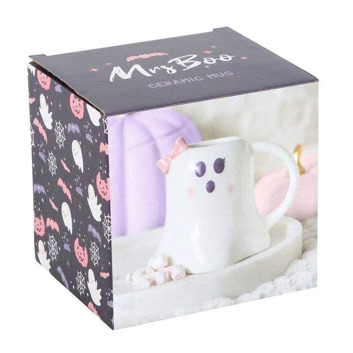 Miss Boo Ghost Shaped Halloween Mug