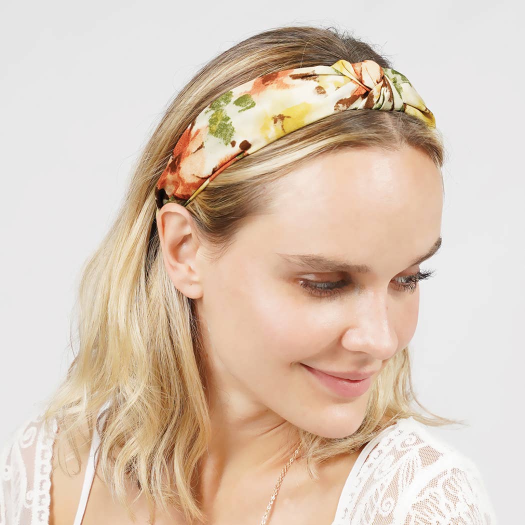 Floral Print Knotted Headband