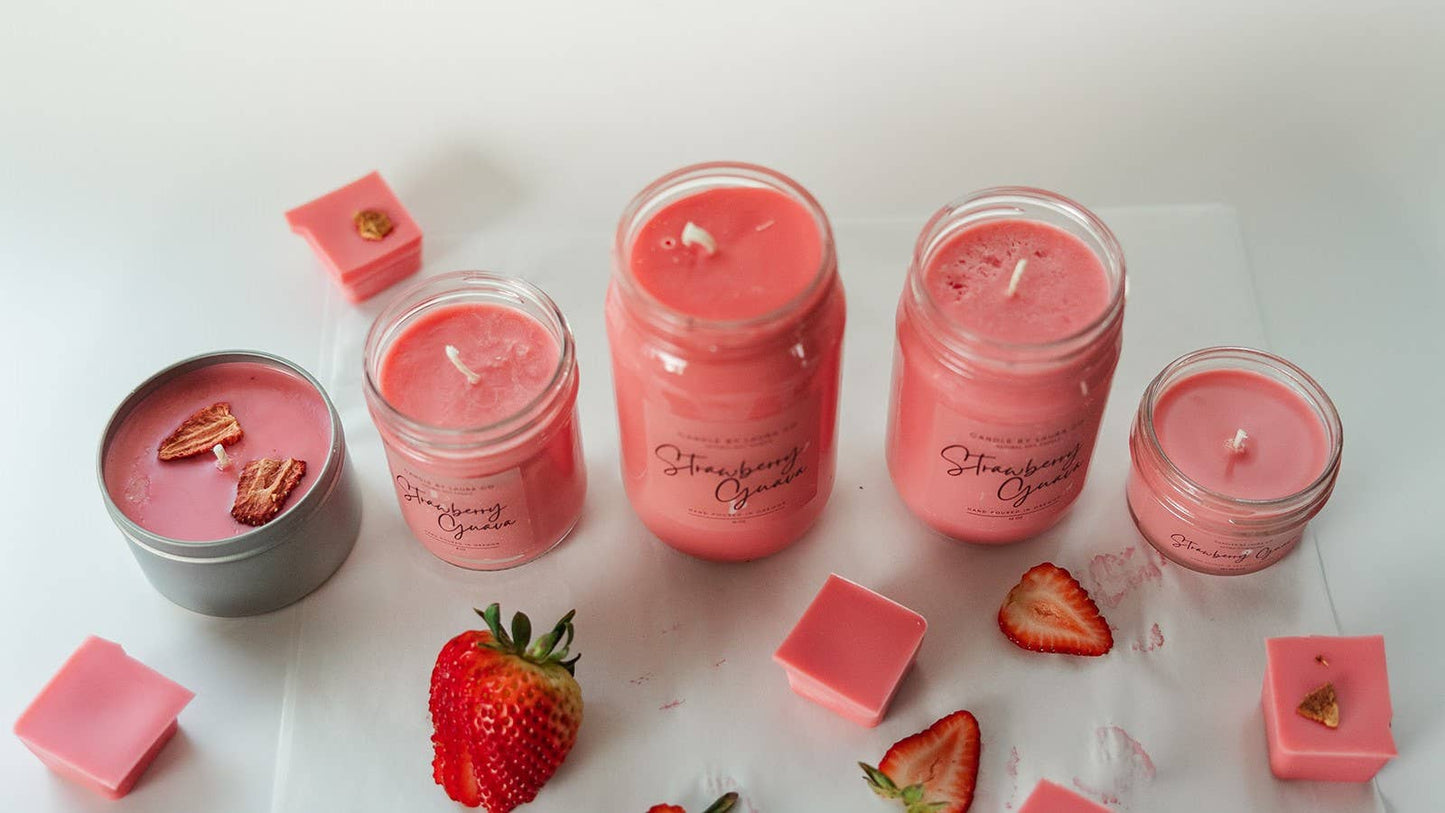 Strawberry Guava Soy Jar Candle