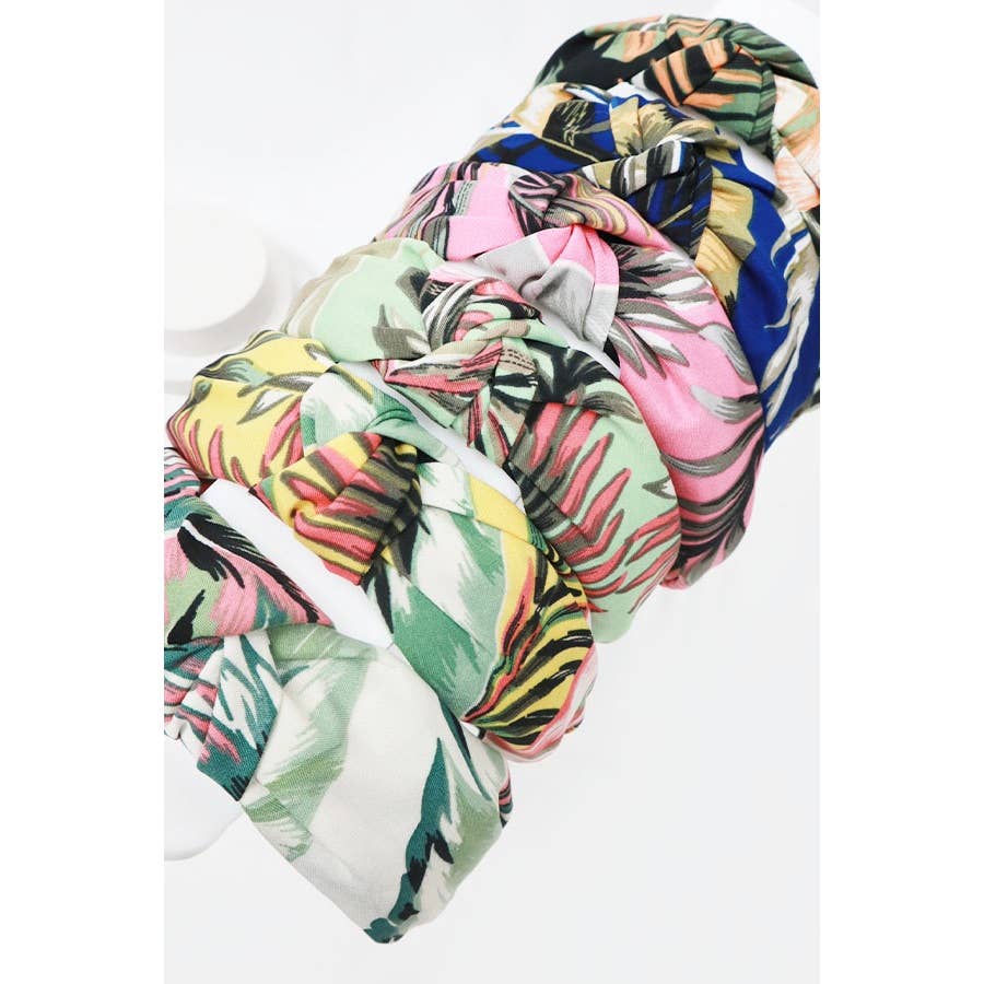 Tropical Print Knotted Headband